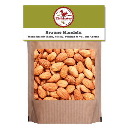 Braune Mandeln Natur