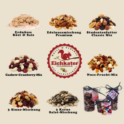 Geschenke-Glas Vielen Dank Nussmix 250g